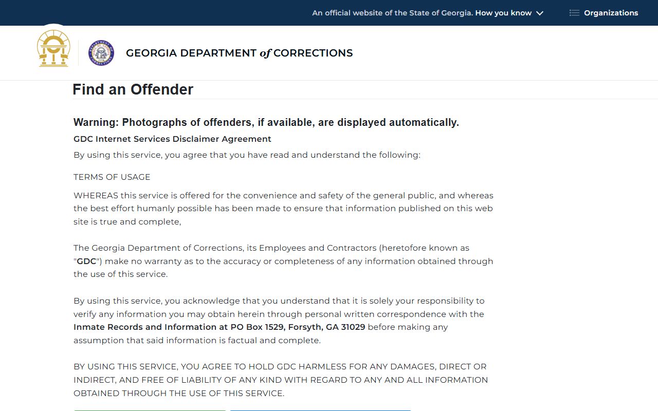 Taliaferro County arrest records and court charges Georgia Department of Corrections offender query