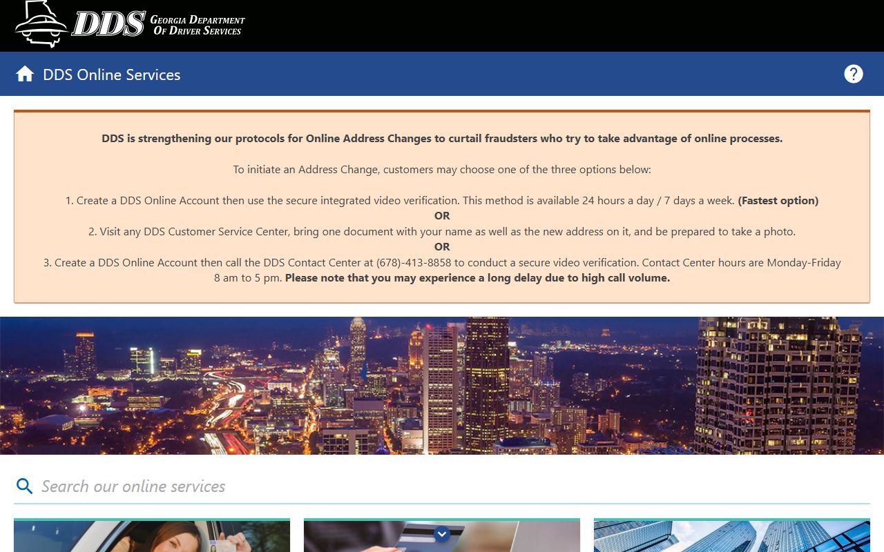 Taliaferro County traffic court records Georgia DDS online services portal